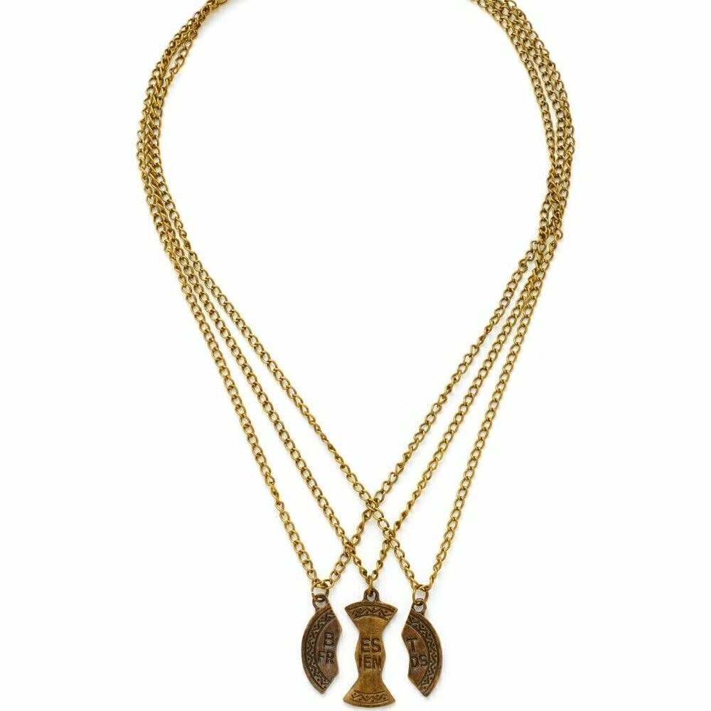 LETTER DETAIL FRIENDSHIP CHAIN NECKLACE